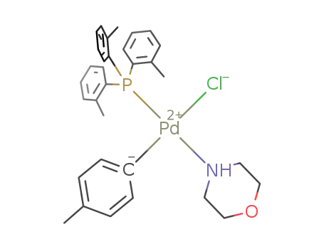 Pd(C<sub>6</sub>H<sub>4</sub>CH<sub>3</sub>)(P(C<sub>6</sub>H<sub>4</sub>CH<sub>3</sub>)3)(NH(CH<sub>2</sub>)4O)(Cl)