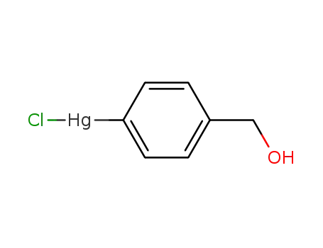 Molecular Structure of 23000-61-5 (4-hydroxymethyl-phenylmercury <sup>(1+)</sup>; chloride)