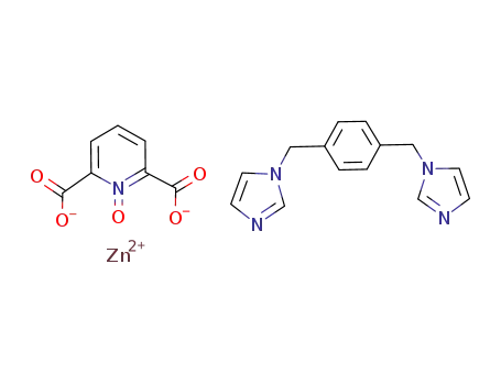 [Zn(pyridine-2,6-dicarboxylate)(1,4-bis(imidazol-1-ylmethyl)benzene)](n)
