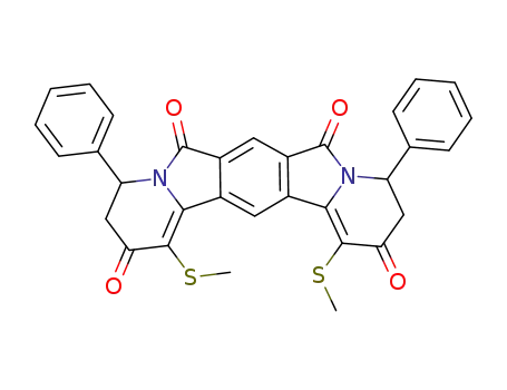 1,13-bis(methylthio)-4,10-diphenyl-3,4,10,11-tetrahydro-2H,6H-indolizino[2,1-f]pyrido[2,1-a]isoindole-2,6,8,12-tetraone