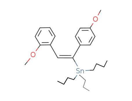 OCH<sub>3</sub>C<sub>6</sub>H<sub>4</sub>CHCSn(C<sub>4</sub>H<sub>9</sub>)3C<sub>6</sub>H<sub>4</sub>OCH<sub>3</sub>