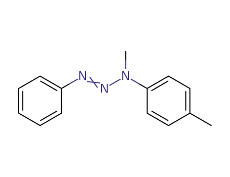 Molecular Structure of 115818-32-1 (1-Triazene, 3-methyl-3-(4-methylphenyl)-1-phenyl-)