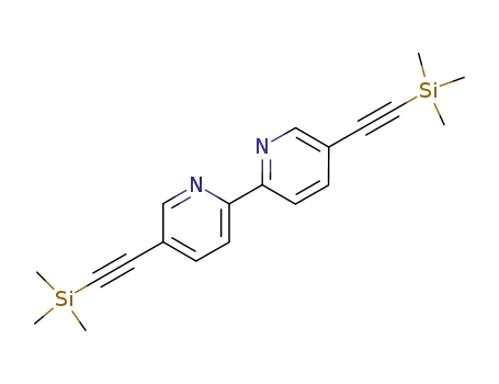 Molecular Structure of 187026-85-3 (5,5'-bis((trimethylsilyl)ethynyl)-2,2'-bipyridine)