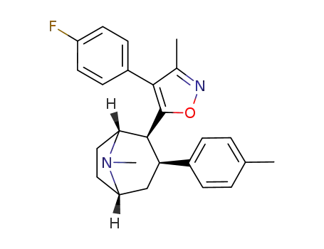 3β-(4-methylphenyl)-2β-[3'-methyl-4'-(4-fluorophenyl)isoxazol-5-yl]tropane