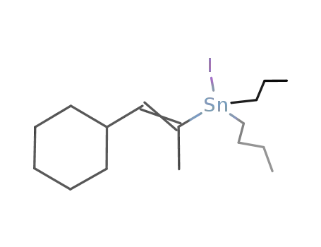 C<sub>6</sub>H<sub>11</sub>CHC(SnI(C<sub>4</sub>H<sub>9</sub>)2)CH<sub>3</sub>