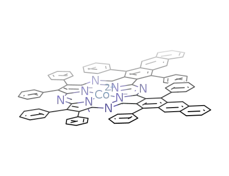 [2<sup>(1)</sup>,2<sup>(8)</sup>,7<sup>(1)</sup>,7<sup>(8)</sup>-tetraphenyldianthraco[b,g]-12,13,17,18-tetraphenyl-5,10,15,20-tetraazaporphyrinato<sup>(2-)</sup>]cobalt(II)