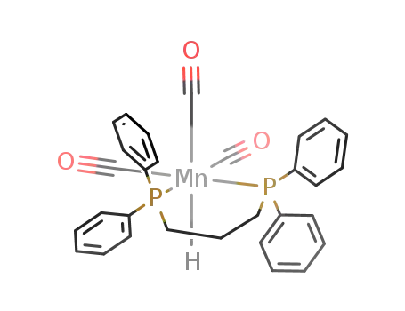 Molecular Structure of 148447-53-4 (fac-tricarbonyl(1,3-bis(diphenylphosphino)propane)hydridomanganese(I))