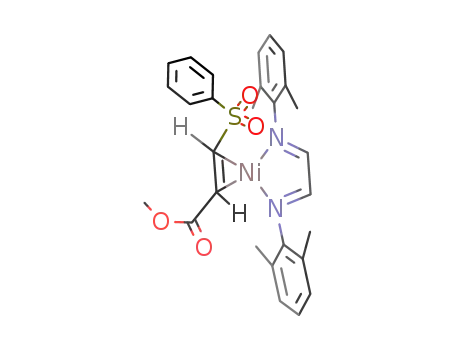 (methyl trans-β-(phenylsulfonyl)acrylate)(1,4-diaza-buta-1,3-dienylbis(2,6-xylene))nickel