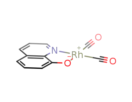 Molecular Structure of 20956-26-7 (dicarbonyl(8-oxyquinolato-N)rhodium(I))
