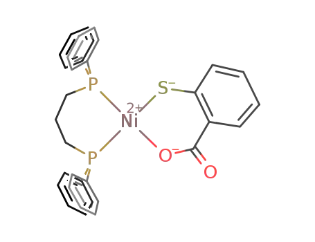 Molecular Structure of 195049-36-6 ([Ni(SC<sub>6</sub>H<sub>4</sub>CO<sub>2</sub>)(C<sub>27</sub>H<sub>26</sub>P<sub>2</sub>)])