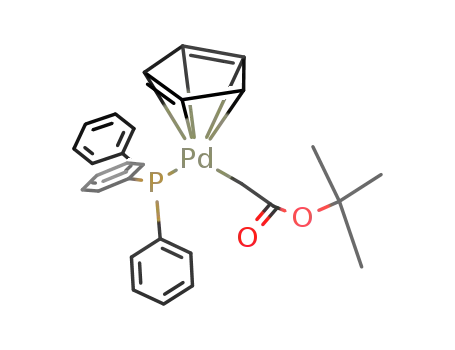 (C<sub>5</sub>H<sub>5</sub>)(P(C<sub>6</sub>H<sub>5</sub>)3)Pd(CH<sub>2</sub>CO<sub>2</sub>C(CH<sub>3</sub>)3)