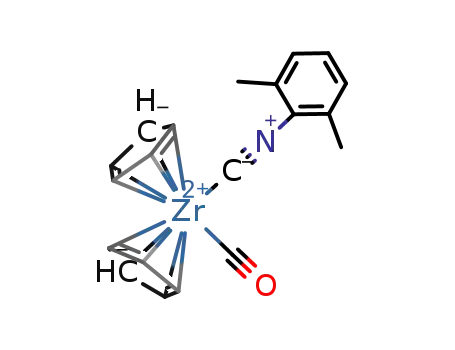 (C<sub>5</sub>H<sub>5</sub>)2Zr(CO)(CNC<sub>8</sub>H<sub>9</sub>)