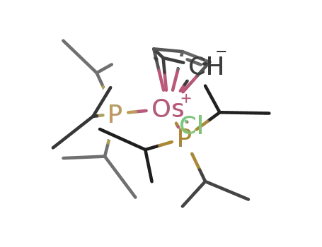 Molecular Structure of 196520-48-6 ((η(5)-cyclopentadienyl)OsCl(triisopropylphosphine)2)