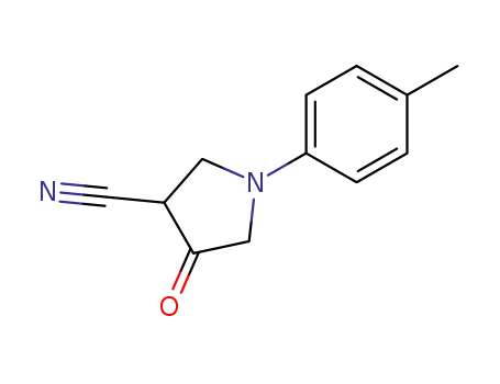 Molecular Structure of 5199-55-3 (4-oxo-1-<i>p</i>-tolyl-pyrrolidine-3-carbonitrile)