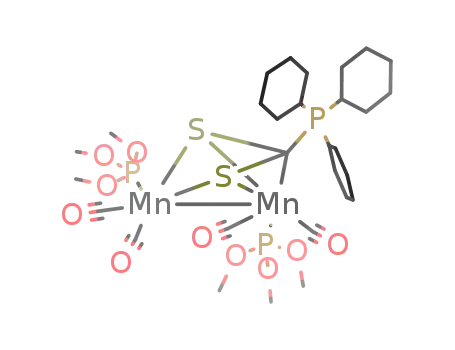 {{Mn<sub>2</sub>(CO)4(S<sub>2</sub>CP(C<sub>6</sub>H<sub>11</sub>)3)}(P(OCH<sub>3</sub>)3)2}
