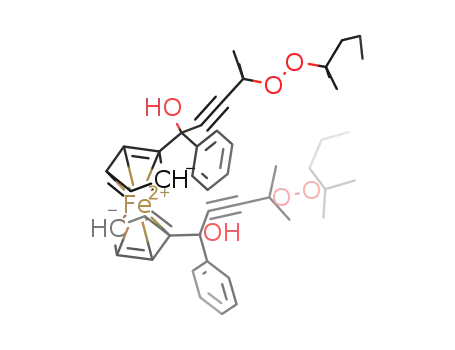 Fe(C<sub>5</sub>H<sub>4</sub>C(OH)(C<sub>6</sub>H<sub>5</sub>)CCC(CH<sub>3</sub>)2OOC(CH<sub>3</sub>)2CH<sub>2</sub>CH<sub>2</sub>CH<sub>3</sub>)2