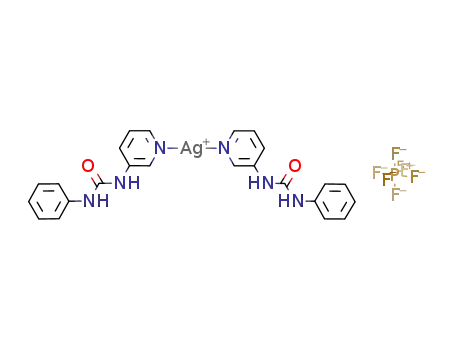 [(1-phenyl-3-pyridine-3-yl-urea)2Ag]PF<sub>6</sub>