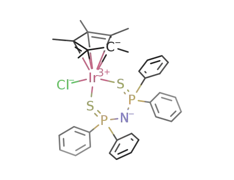 Ir(C5(CH3)5)η(2)-(Ph2P(S)NP(S)Ph2-S,S')Cl