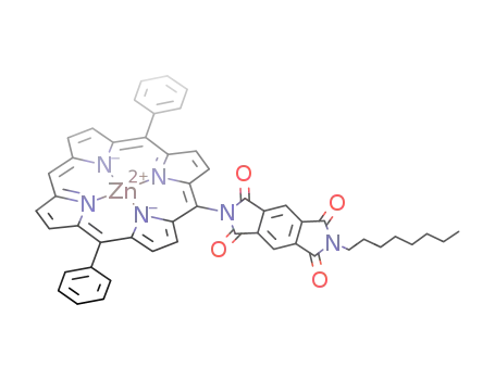 Molecular Structure of 403830-45-5 (N-[5-(10,20-diphenylporphirinato) zinc(II)]-N'-(octyl)pyromellitic diimide)