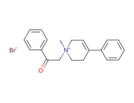 Molecular Structure of 1100765-97-6 (1-methyl-1-(2-oxo-2-phenylethyl)-4-phenyl-1,2,3,6-tetrahydropyridinium bromide)