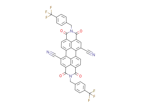 Molecular Structure of 1020819-06-0 (N,N'-bis(4-(trifluoromethyl)benzyl)-1,7-dicyano-perylene-3,4:9,10-bis(dicarboximide))