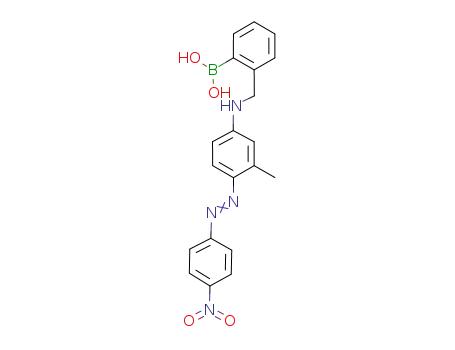 Molecular Structure of 262352-24-9 (Boronic acid,
[2-[[[3-methyl-4-[(4-nitrophenyl)azo]phenyl]amino]methyl]phenyl]-)