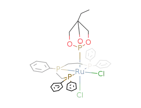 RuCl<sub>2</sub>(P(OCH<sub>2</sub>)3CC<sub>2</sub>H<sub>5</sub>)(P(C<sub>6</sub>H<sub>5</sub>)(CH<sub>2</sub>CH<sub>2</sub>P(C<sub>6</sub>H<sub>5</sub>)2)2)