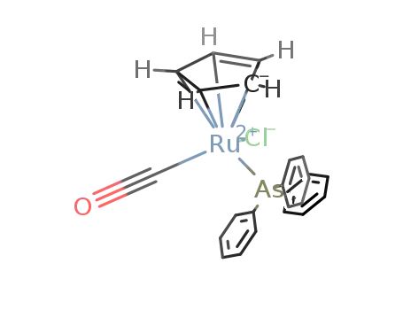 C<sub>5</sub>H<sub>5</sub>Ru(CO)(As(C<sub>6</sub>H<sub>5</sub>)3)Cl