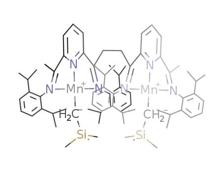 [[(C<sub>3</sub>H<sub>7</sub>)2C<sub>6</sub>H<sub>3</sub>NCCH<sub>3</sub>](C<sub>5</sub>H<sub>3</sub>N)[(C<sub>3</sub>H<sub>7</sub>)2C<sub>6</sub>H<sub>3</sub>NCCH<sub>2</sub>]]2(MnCH<sub>2</sub>Si(CH<sub>3</sub>)3)2