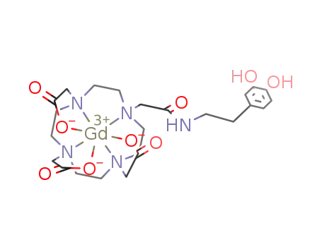 Gd(C<sub>8</sub>H<sub>16</sub>N<sub>4</sub>(CH<sub>2</sub>COO)3CH<sub>2</sub>CONHCH<sub>2</sub>CH<sub>2</sub>C<sub>6</sub>H<sub>3</sub>(OH)2)