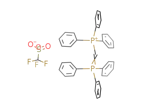 [HC(P(C<sub>6</sub>H<sub>5</sub>)3)2]<sup>(1+)</sup>*CF<sub>3</sub>SO<sub>3</sub><sup>(1-)</sup>=[HC(P(C<sub>6</sub>H<sub>5</sub>)3)2]CF<sub>3</sub>SO<sub>3</sub>