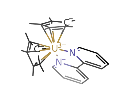 [uranium(III)(1,2,3,4,5-pentamethylcyclopentadienide)2(2,2'-bipyridine)]