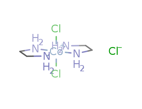 Cobalt(1+),dichlorobis(1,2-ethanediamine-kN1,kN2)-, chloride (1:1), (OC-6-12)- cas  14040-33-6