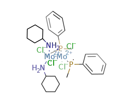 α-Mo2Cl4(NH2Cy)2(PMe2Ph)2