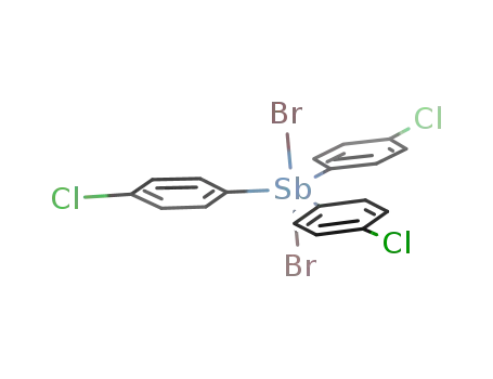 tris(p-chlorophenyl)antimony dibromide
