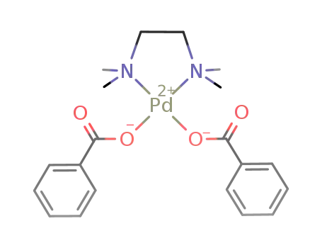 Molecular Structure of 388634-05-7 (Pd(O<sub>2</sub>CPh)2(N,N,N',N'-tetramethylethylenediamine))