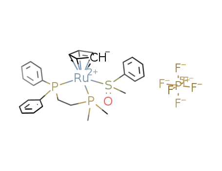 [Cp((2-(dimethylphosphino)ethyl)diphenylphosphine)Ru(PhS(O)Me)]PF<sub>6</sub>