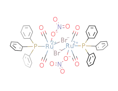 [Ru2(CO)4(η(1)-NO3)2(μ-Br)2(PPh3)2]