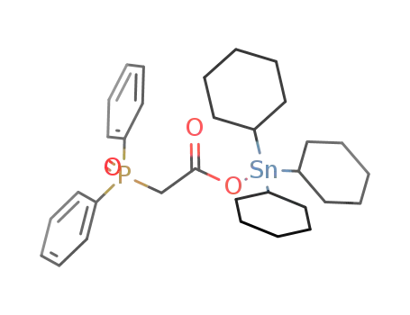 tricyclohexyltin(IV) (diphenylphosphinyl)acetate