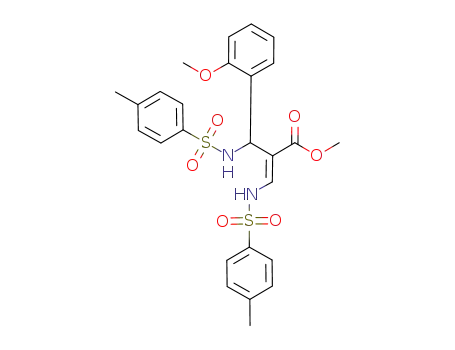 methyl (E)-2-[(o-methoxyphenyl)-(p-tolylsulfonylamino)methyl]-3-(p-tolylsulfonylamino)prop-2-enoate