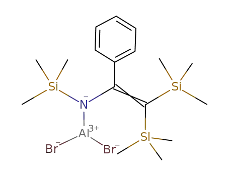 ((CH<sub>3</sub>)3Si)2C(C<sub>6</sub>H<sub>5</sub>)C(Si(CH<sub>3</sub>)3)NAlBr<sub>2</sub>
