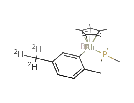 (C<sub>5</sub>(CH<sub>3</sub>)5)Rh(P(CH<sub>3</sub>)3)(CH<sub>3</sub>C<sup>(2)</sup>H<sub>3</sub>C<sub>6</sub>H<sub>3</sub>)Br