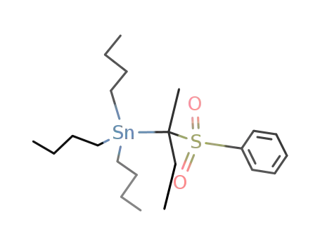 (C<sub>4</sub>H<sub>9</sub>)3SnC(CH<sub>3</sub>)(C<sub>2</sub>H<sub>5</sub>)SO<sub>2</sub>C<sub>6</sub>H<sub>5</sub>