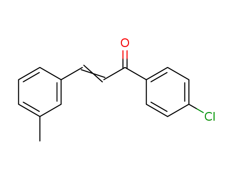 Molecular Structure of 57076-82-1 (1-(4-chlorophenyl)-3-(3-methylphenyl)prop-2-en-1-one)