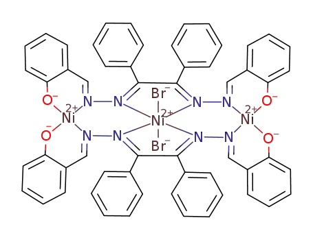 Molecular Structure of 171201-89-1 (Ni<sub>3</sub>((C<sub>6</sub>H<sub>4</sub>OCHN<sub>2</sub>(C<sub>6</sub>H<sub>5</sub>)C)2)2Br<sub>2</sub>)