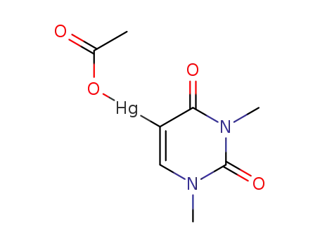 <1,3-Dimethyl-2,4(1H,3H)-dioxopyrimidin-5-yl>mercuric acetate