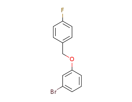 Molecular Structure of 845866-52-6 (3-(4-FLUOROBENZYLOXY)-BROMOBENZENE)