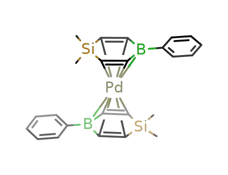 Pd(C<sub>4</sub>H<sub>4</sub>Si(CH<sub>3</sub>)2BC<sub>6</sub>H<sub>5</sub>)2
