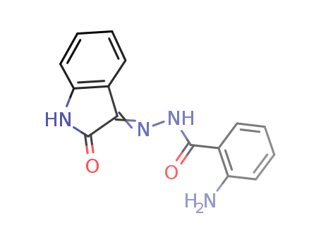 Benzoic acid, 2-amino-, (1,2-dihydro-2-oxo-3H-indol-3-ylidene)hydrazide