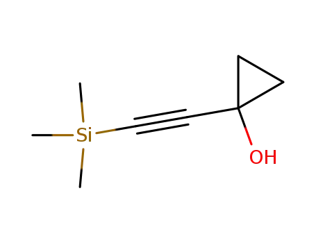 Molecular Structure of 140840-83-1 (Cyclopropanol, 1-[(trimethylsilyl)ethynyl]-)